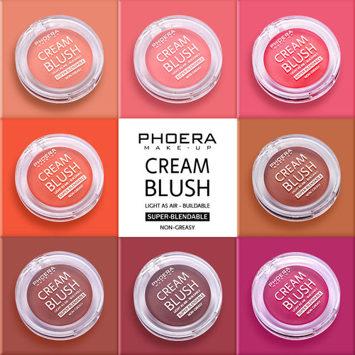 Brightening cream blush available in 8 shades for cheeks and lips - Èvoque Beauty