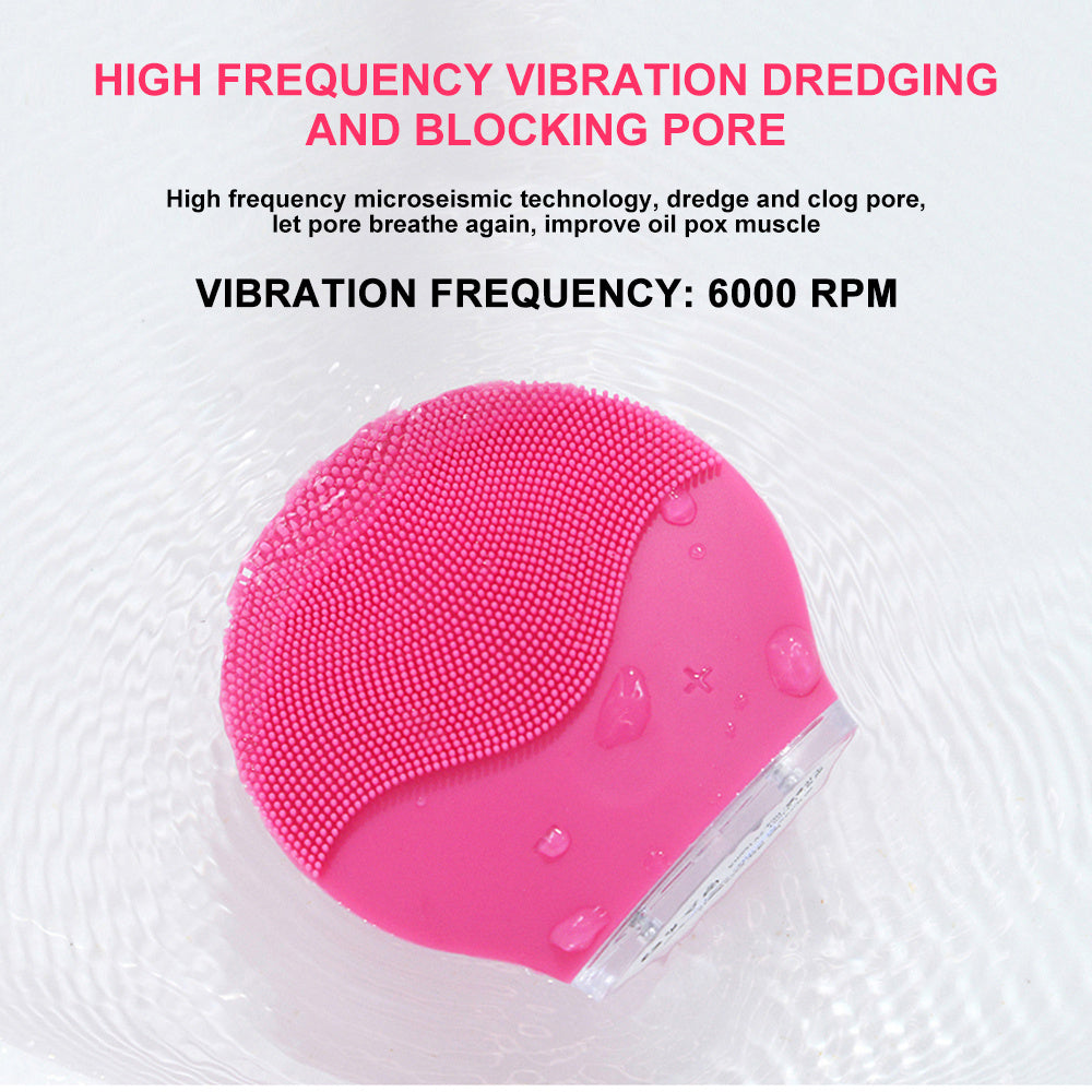 Electric waterproof silicone cleansing instrument