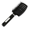 Nylon bristle paddle brush frizz reduction smoothing - Évoque Beauty