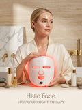 Cordless LED Red Light Therapy Face Mask, 336 LEDs