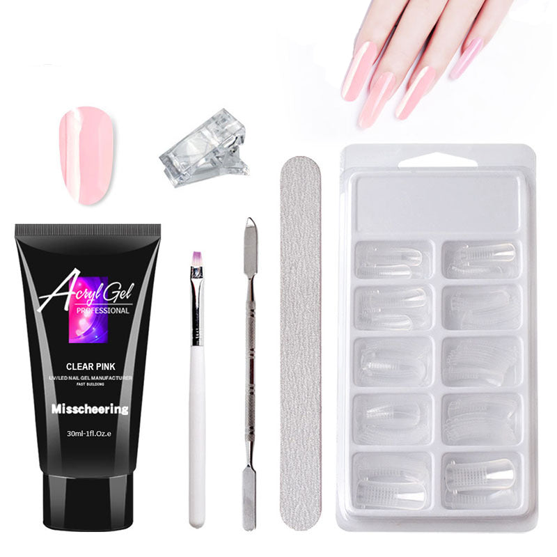 Èvoque extension gel nail art kit crystal gel set without paper holder
