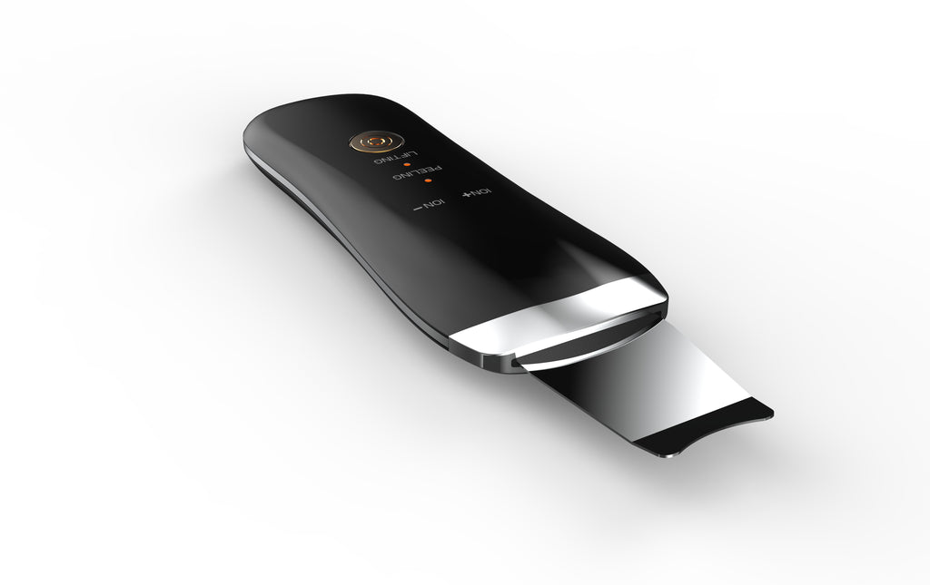 Electric Ultrasonic Skin Scrubber Face Spatula Home Ultrasonic Skin Scrubber Facial Cleaner Handheld Mini Derma Galvanica Tightening